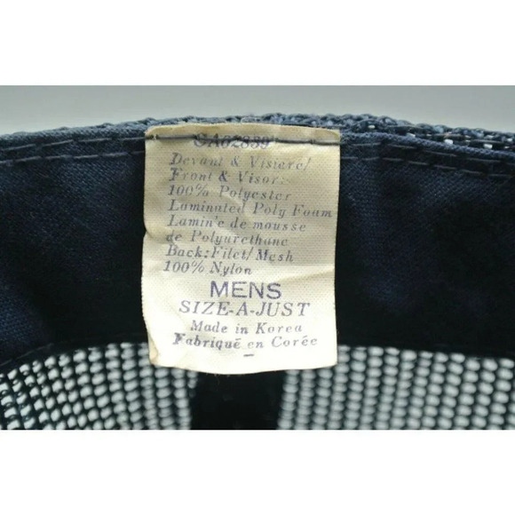 Loomis Courier Service Trucker Hat Mesh Snapback Size-A-Just OS VTG Blue - Picture 7 of 7
